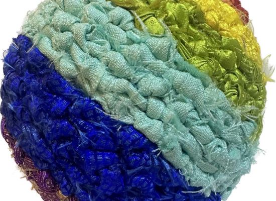 Title: Return to Life Like a Rainbow Work Size: 70 cm Medium: Fabrics